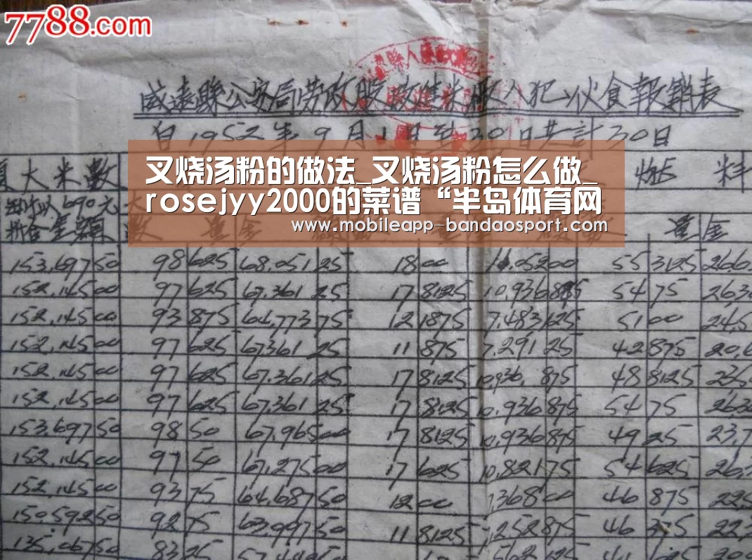 叉烧汤粉的做法_叉烧汤粉怎么做_rosejyy2000的菜谱“半岛体育网址”(图1) 半岛体育网址